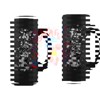 Chicken Farm Patriotic Chickens Usa Flag 4Th Of July Coffee Mug - Thegiftio UK