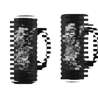 Chien Caniche Amusant Jouant De La Guitare Électrique Rock Dog Dad Tasse - Cadeauxyz