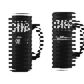 Chika ギター ハートビート 音楽 ギタリスト レトロ ヴィンテージ コーヒーマグ - Kawaiitshirt