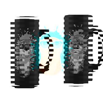 Chill Otteribes 面白いカワウソサングラスデザイン コーヒーマグ - Kawaiitshirt