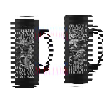 Chlamydia Survivor Bootleg Meme Raccoon Adult Humor Coffee Mug - Thegiftio