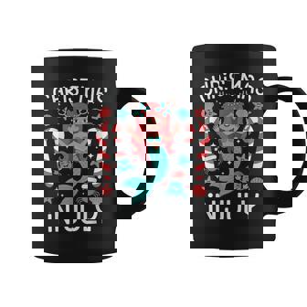 Christmas In July Cute Mermaid Summer Coffee Mug - Monsterry