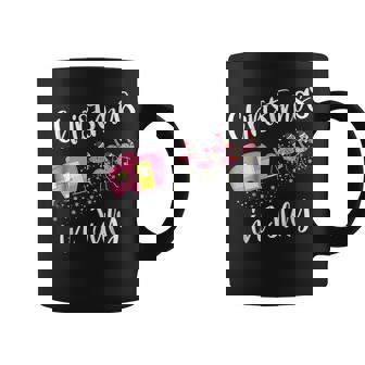 Christmas In July Flamingo Pink Coffee Mug | Mazezy