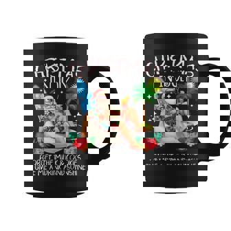 Christmas In July Palm Tree Beach Summer Hawaii Santa Mens Coffee Mug - Monsterry