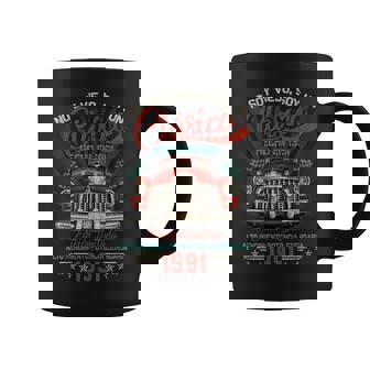 Clásico Hecho En 1991 Cumpleaños 33 Años Taza de café - Regaloses