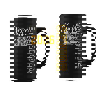 Class Of 2026 Senior 26 High School Graduation Black Gold Coffee Mug | Mazezy