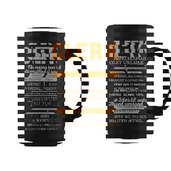 Clerk Completely Unexplainable Notices Everything But Won’T Say It Name Coffee Mug | Seseable CA