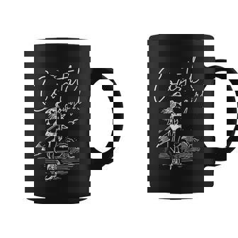 Coastal Cowgirl Surfing Waves Beach Adventure Coffee Mug - Thegiftio