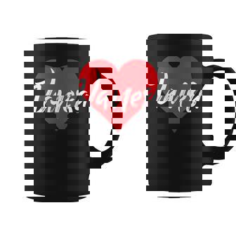 Con El Primer Nombre De I Loveanesa I Heart Named In Mangas Taza de café - Regaloses