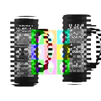 Cono De Helado Colorido Caras Kawaii Postre Rainbow Gelato Taza de café - Regaloses