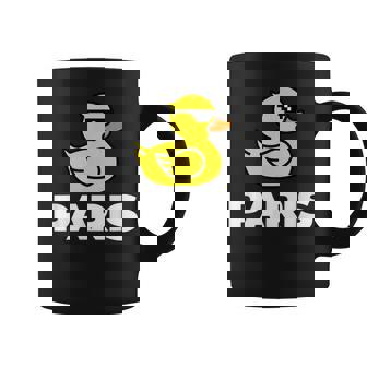 Cool Paris France Canard Jaune Dessin Animé Mode Graphique Tasse - Cadeauxyz