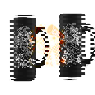 Coquette Cheer Bow Sport Cheerleader Orange Game Day Coffee Mug | Mazezy