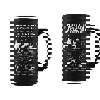 Cosas Que Hago En Mi Tiempo Libre Montar A Caballo Taza de café - Regaloses