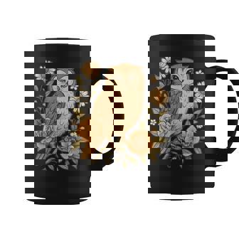 Cottagecore Owl Floral Naturecore Aesthetic Girls Coffee Mug | Seseable FR