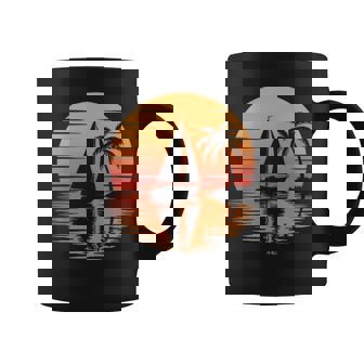 Coucher Deoleil Nautique Avecoilier Et Palmier Tasse - Cadeauxyz