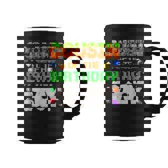 Cousin Of The Birthday Boy Video Gamer Black Boys' Birthday Pixel Number Coffee Mug - Monsterry