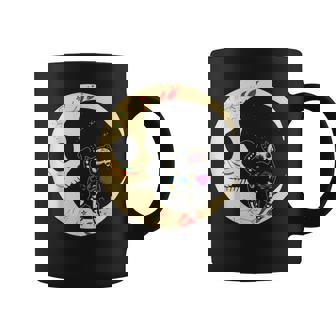 Crâne Enucre Cat & Moon Dia De Los Muertos Jour Des Morts Tasse - Cadeauxyz