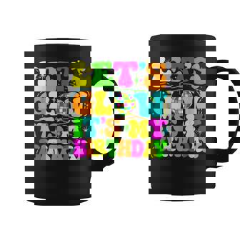 Lets Crazy It's My Birthday Party Glowing 80S Group Team Coffee Mug - Thegiftio