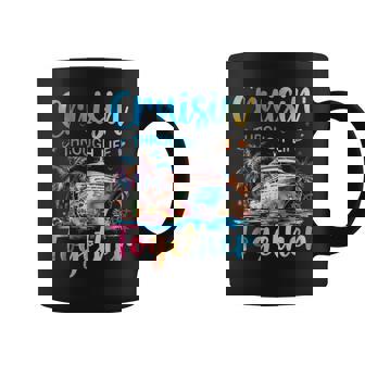 Cruisin Through Life Together Husband And Wife Cruise Couple Coffee Mug | Mazezy