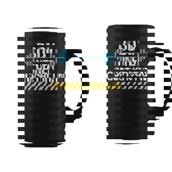 Cuerpo En Construcción Divertido Gimnasio Culturismo Motivación Taza de café - Regaloses