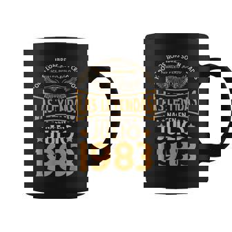 Cumpleaños Hombre Regalos Las Leyendas Julio 1983 Taza de café - Regaloses