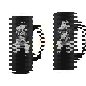 Cute Bernedoodle Peeking Doodle Puppy Dog Lover Women Coffee Mug - Thegiftio