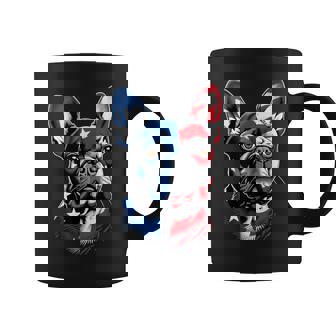 Cute French Bulldog Dog Usa American Flag 4Th Of July Coffee Mug | Mazezy
