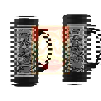 Cute Japanese Kawaii Raccoon Eating Ramen Animal Boys Coffee Mug - Thegiftio