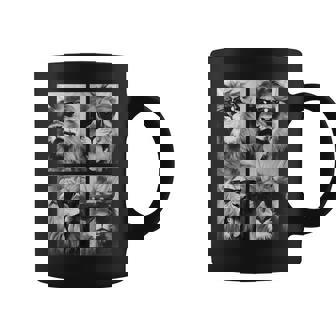 Cute Lions With Sunglasses Cool Lion Animals Photo Booth Coffee Mug - Monsterry
