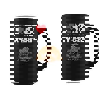 Cute I Love My Toy プードル 犬の飼い主 コーヒーマグ - Kawaiitshirt