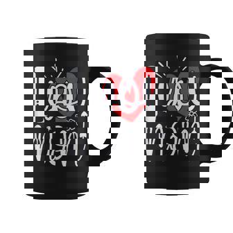 Cute Mom I Love You Mom With Heart Coffee Mug - Monsterry