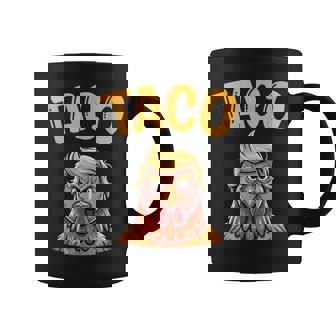 Cute Taco Trump Always Chickens Out Let's Go Taco Meme Coffee Mug - Thegiftio UK