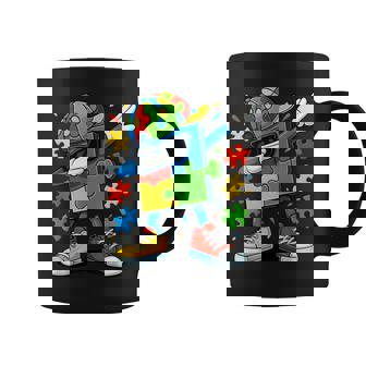 Dabbing Puzzle Autism Awareness Coffee Mug - Thegiftio