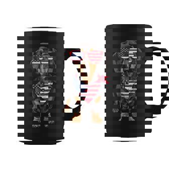 Dachshund Wiener Usa Us Flag 4Th Of July America Cute Dog Coffee Mug - Monsterry