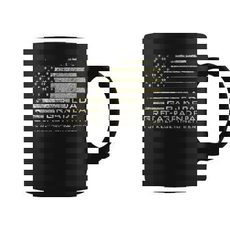 Dad Grandpa Great Grandpa American Flag Fathers Day 4 July Coffee Mug - Thegiftio
