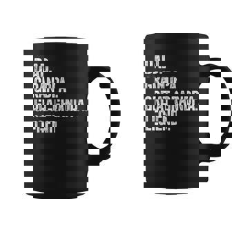 Dad Grandpa Great-Grandpa Legend Vintage Distressed Graphic Coffee Mug - Thegiftio