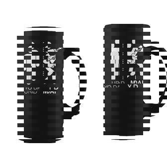 Your Dad My Dad Guitarist Artist Bass Guitar Dad Fathers Day Coffee Mug | Mazezy