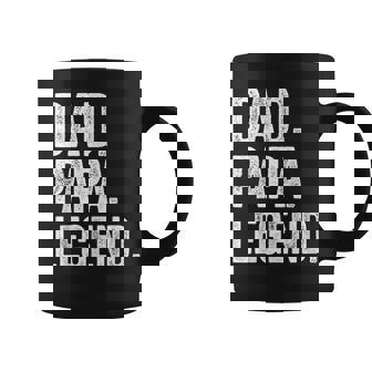 Dad Papa Legend Vintage Distressed Bold Papa Graphic Coffee Mug - Monsterry