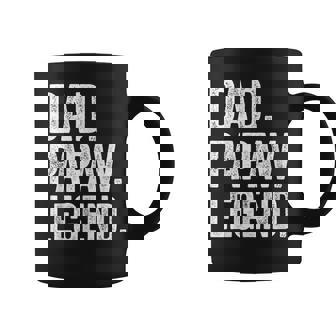 Dad Papaw Legend Vintage Distressed Bold Papaw Graphic Coffee Mug - Thegiftio
