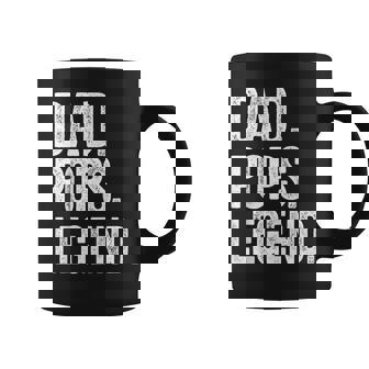 Dad Pops Legend Vintage Distressed Bold Pops Graphic Coffee Mug - Thegiftio