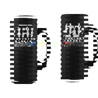 Dad Retro Monster Truck Family Crew Birthday Matching Coffee Mug - Thegiftio UK