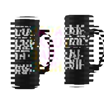 Dada Daddy Dad Bruh Tie Dye Dad Jokes Father's Day Coffee Mug - Monsterry