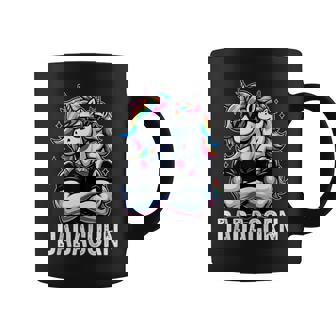 Dadacorn Unicorn Dad And Baby Papa Best Father Father's Day Coffee Mug - Monsterry