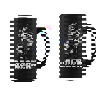 Dadacorn Unicorn Dad Papa Father's Day Daughter Coffee Mug - Monsterry