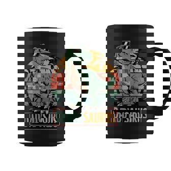 Daddysaurus T Rex Dinosaur Daddy Saurus Family Matching Dad Coffee Mug | Seseable CA