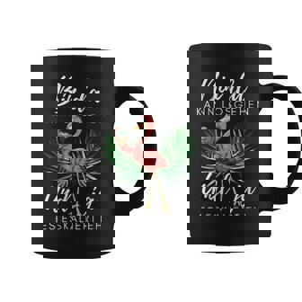 Damen Flamingo Bin Da Kann Losgehen Und Ja Es Eskaliert Eh Mit-Ausschnitt Tassen - Geschenkecke