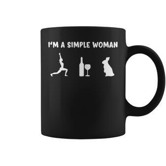 Damen I'm Aimple Womanport Wein Kaninchen Kostümpruch Hasen Tassen - Geschenkecke