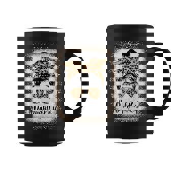 Daughter Life Bleached Leopard Messy Bun Mother's Day Coffee Mug | Mazezy
