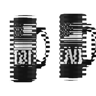 David Nombre Forename Cumpleaños Personalizado Estados Unidos Taza de café - Regaloses