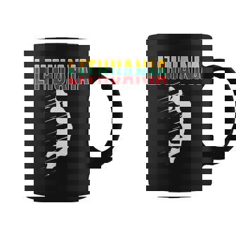 De Los Aficionados Al Baloncesto De Lituania Lituania Flaglam Dunk Taza de café - Regaloses